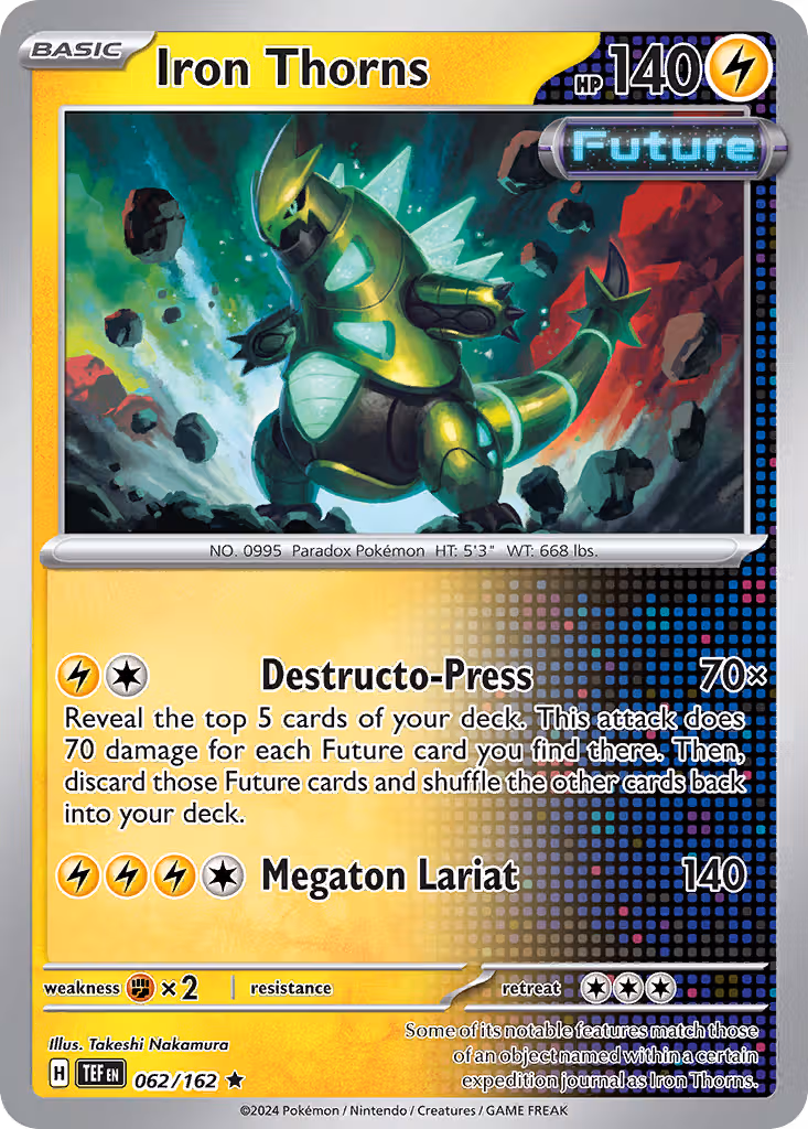 Iron Thorns 62/162 Pokemon card