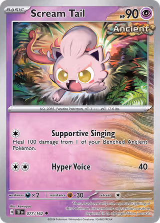 Scream Tail 77/162 Pokemon card