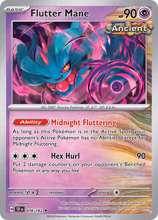 Flutter Mane 78/162 Pokemon card