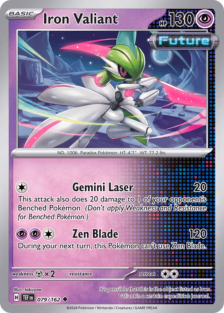 Iron Valiant 79/162 Pokemon card