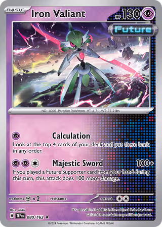 Iron Valiant 80/162 Pokemon card