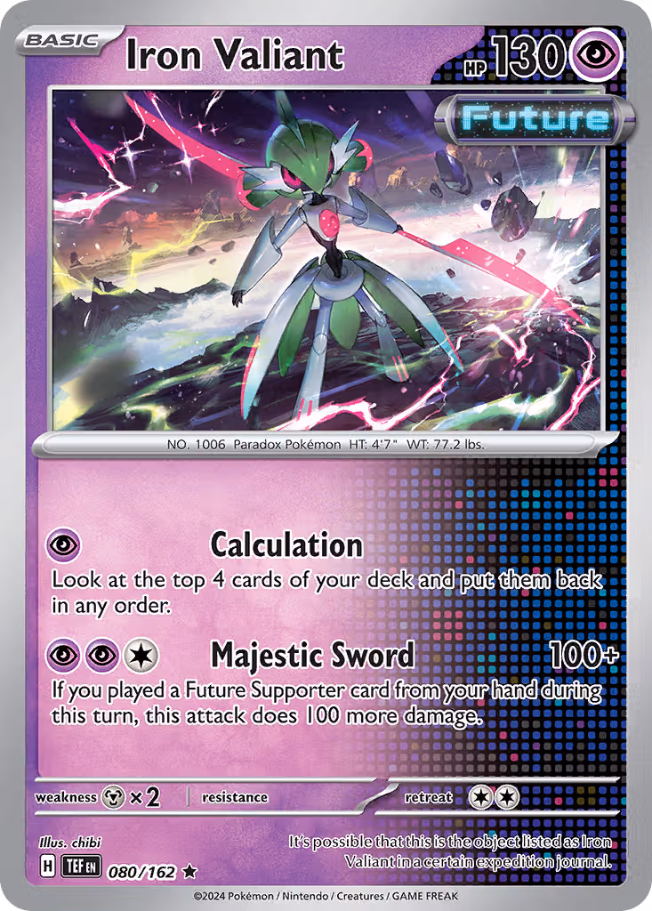Iron Valiant 80/162 Pokemon card