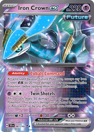 Iron Crown ex 81/162 Pokemon card