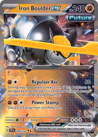 Iron Boulder ex 99/162 Pokemon card