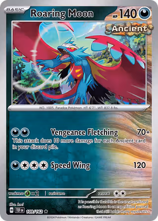 Roaring Moon 109/162 Pokemon card