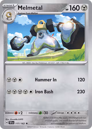 Melmetal 117/162 Pokemon card