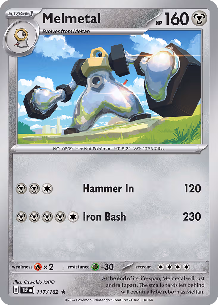 Melmetal 117/162 Pokemon card