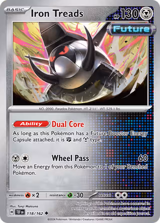 Iron Treads 118/162 Pokemon card
