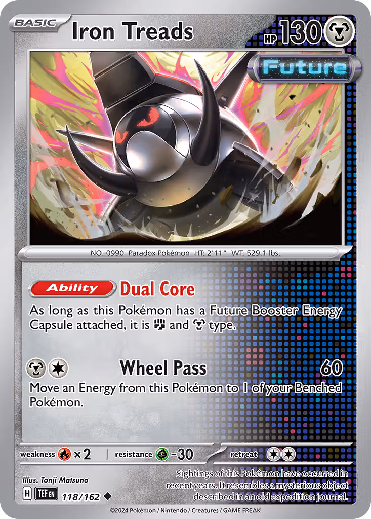 Iron Treads 118/162 Pokemon card