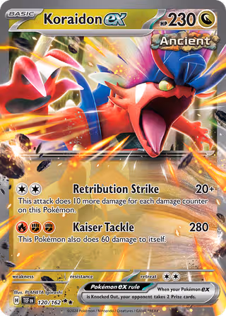 Koraidon ex 120/162 Pokemon card