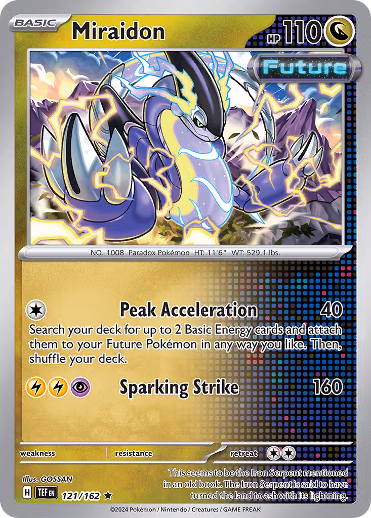 Miraidon 121/162 Pokemon card
