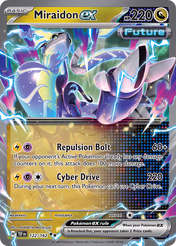 Miraidon ex 122/162 Pokemon card