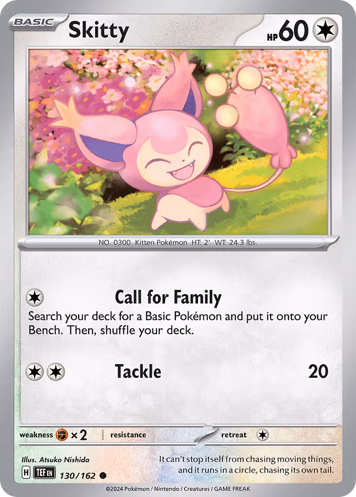 Skitty 130/162 Pokemon card
