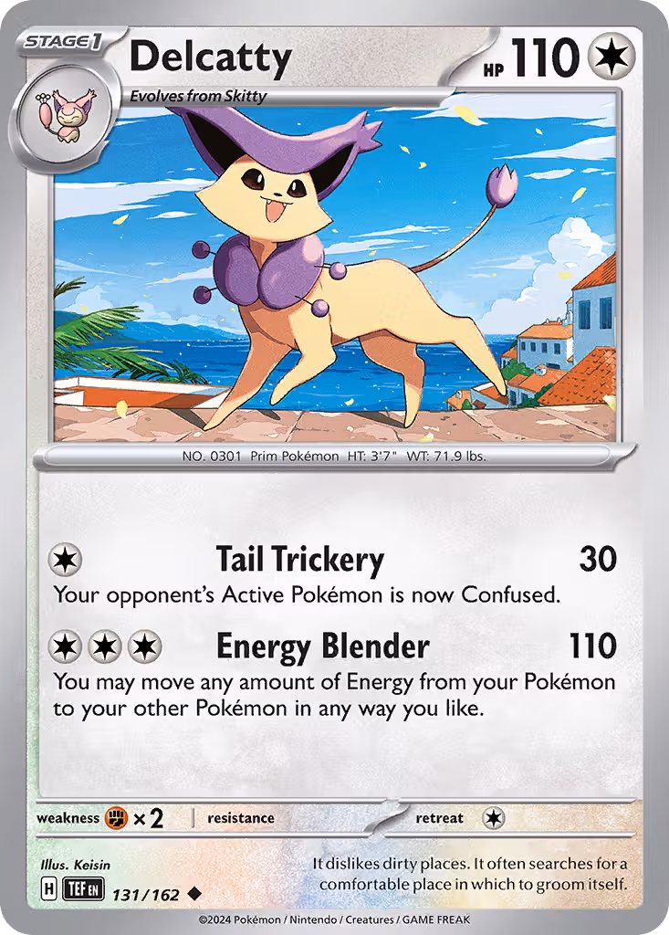 Delcatty 131/162 Pokemon card