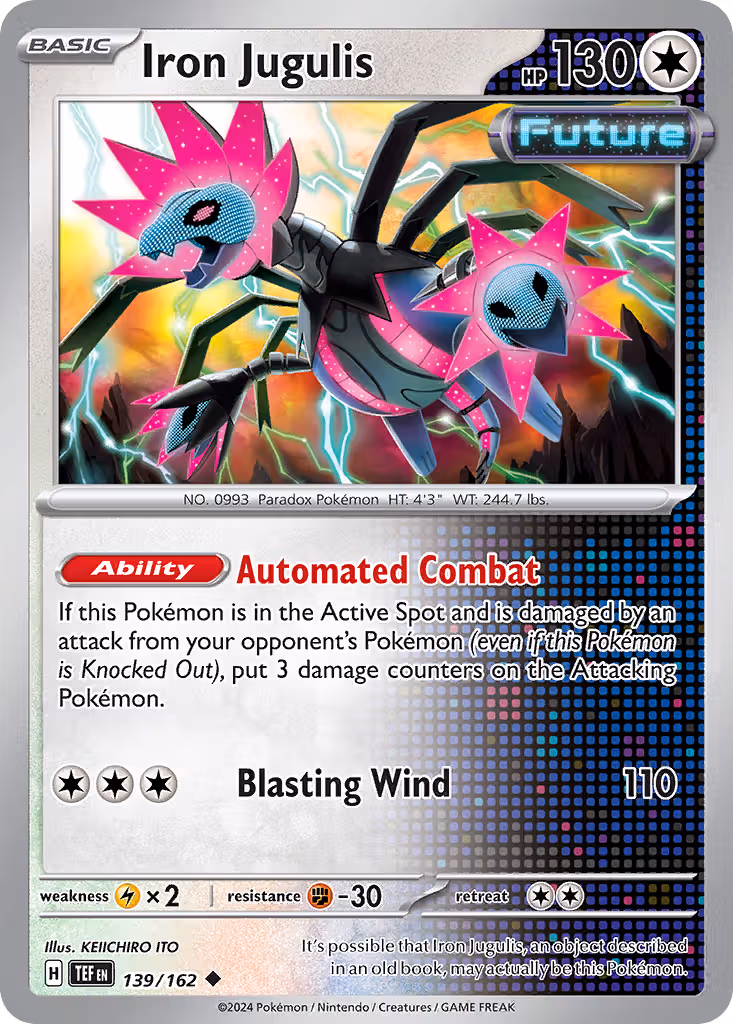 Iron Jugulis 139/162 Pokemon card