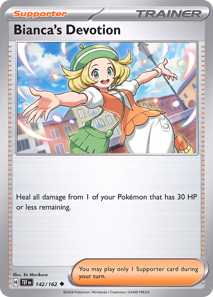 Bianca's Devotion 142/162 Pokemon card