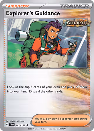 Explorer's Guidance 147/162 Pokemon card