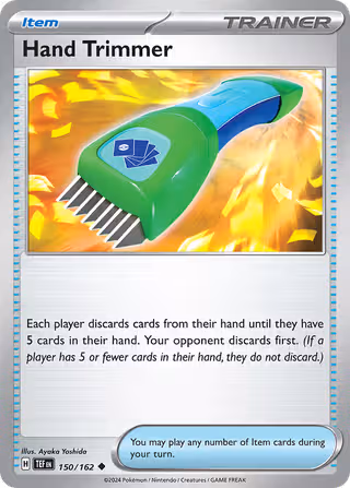 Hand Trimmer 150/162 Pokemon card