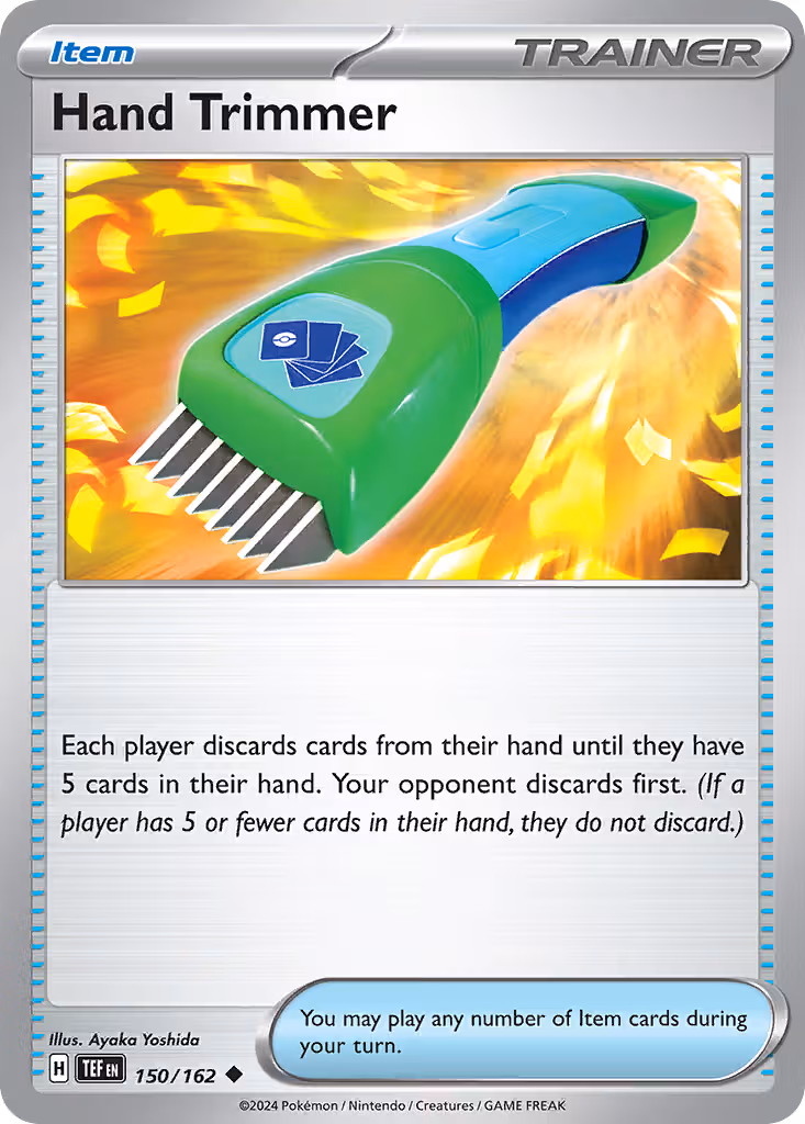 Hand Trimmer 150/162 Pokemon card