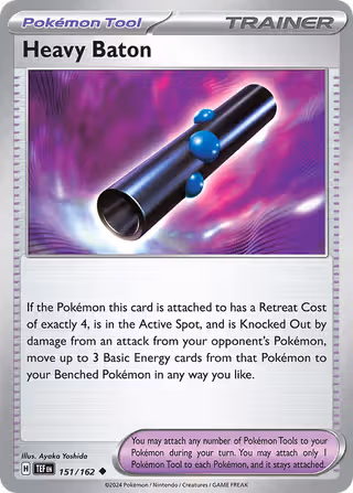 Heavy Baton 151/162 Pokemon card