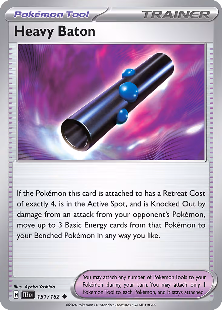 Heavy Baton 151/162 Pokemon card