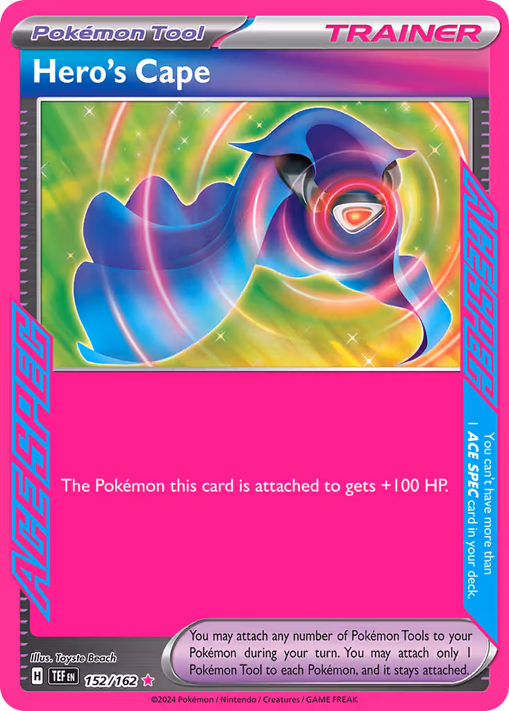 Hero's Cape 152/162 Pokemon card