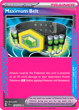Maximum Belt 154/162 Pokemon card