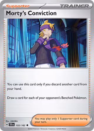 Morty's Conviction 155/162 Pokemon card