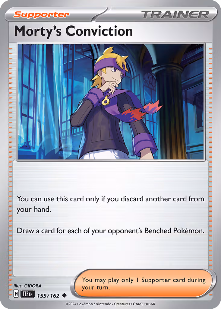 Morty's Conviction 155/162 Pokemon card