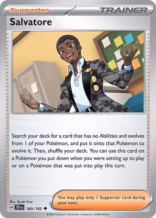 Salvatore 160/162 Pokemon card