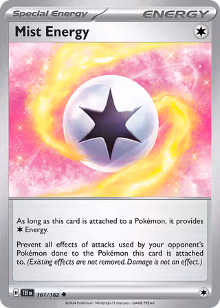Mist Energy 161/162 Pokemon card