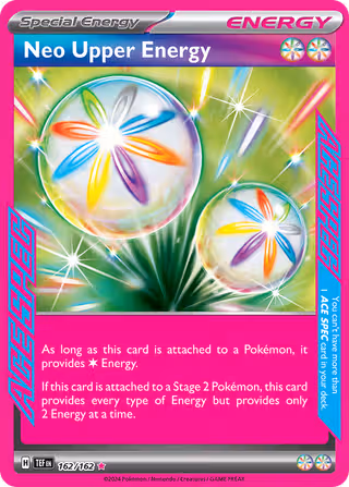Neo Upper Energy 162/162 Pokemon card
