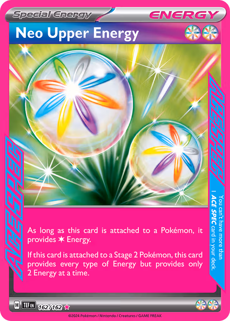 Neo Upper Energy 162/162 Pokemon card