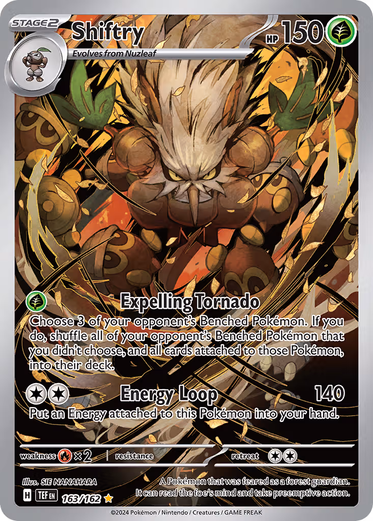 Shiftry 163/162 Pokemon card