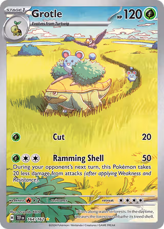Grotle 164/162 Pokemon card