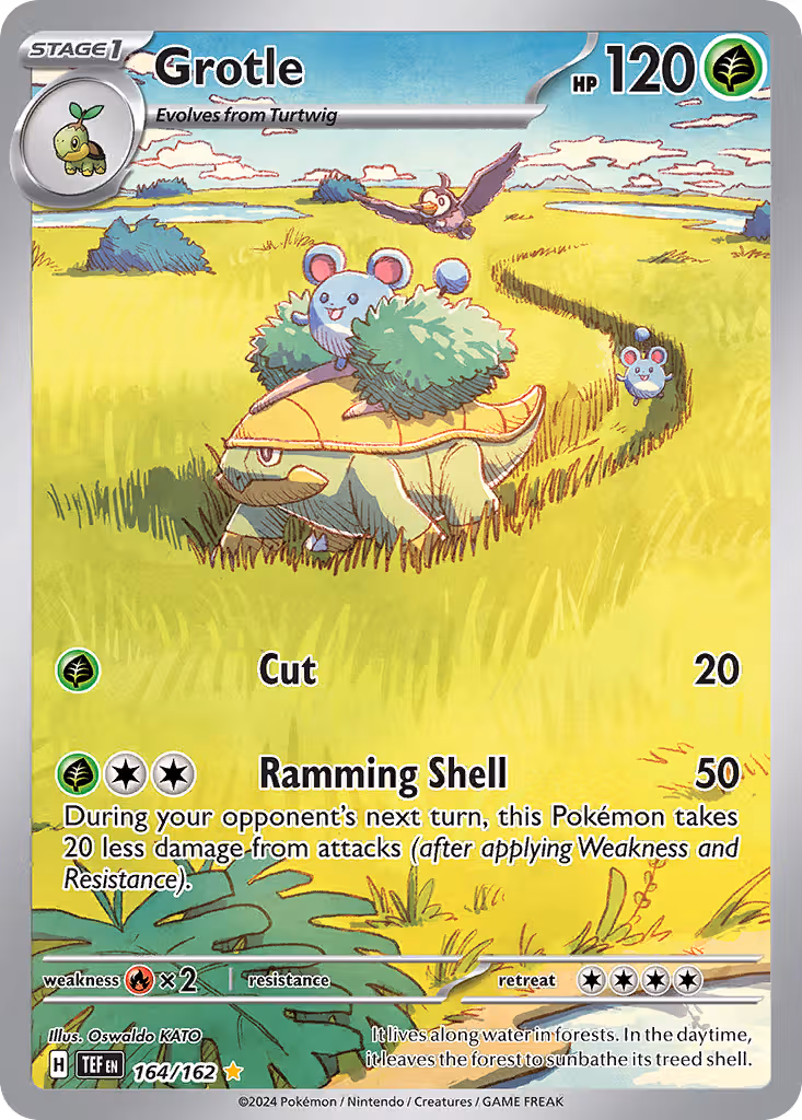 Grotle 164/162 Pokemon card