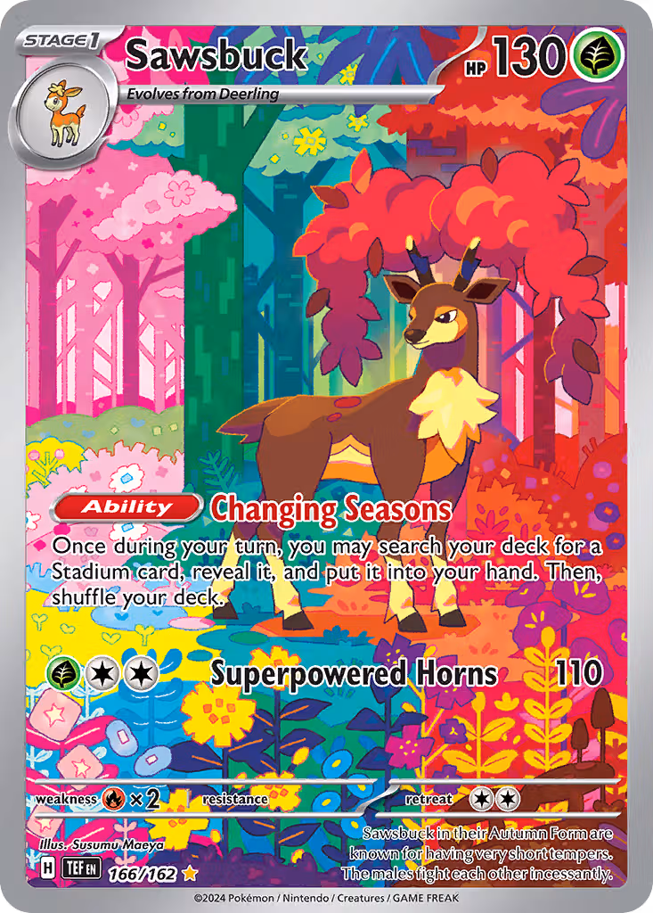 Sawsbuck 166/162 Pokemon card