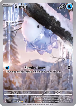 Snom 168/162 Pokemon card