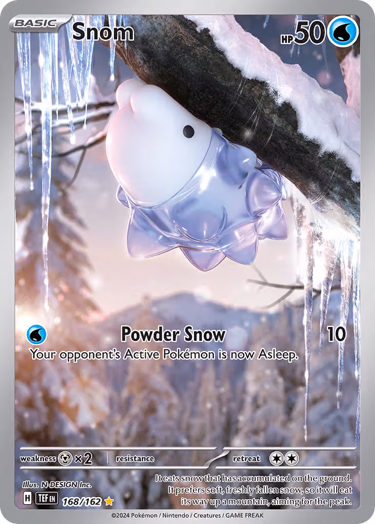 Snom 168/162 Pokemon card