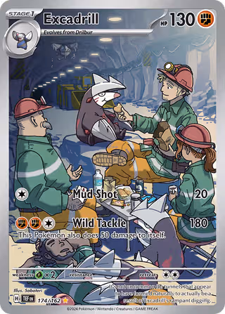Excadrill 174/162 Pokemon card