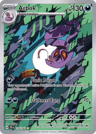 Arbok 176/162 Pokemon card