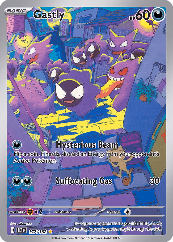 Gastly 177/162 Pokemon card