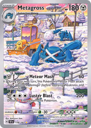 Metagross 178/162 Pokemon card
