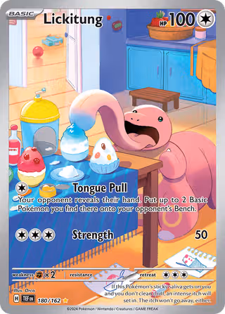 Lickitung 180/162 Pokemon card