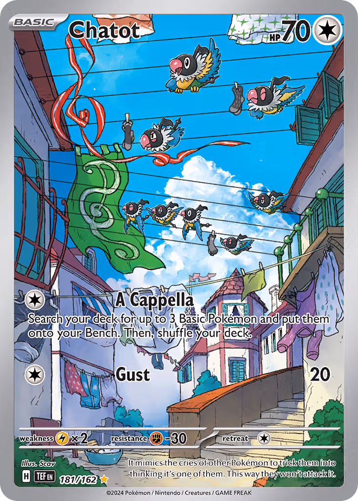 Chatot 181/162 Pokemon card