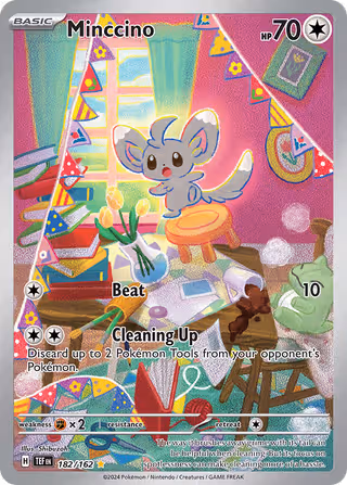 Minccino 182/162 Pokemon card