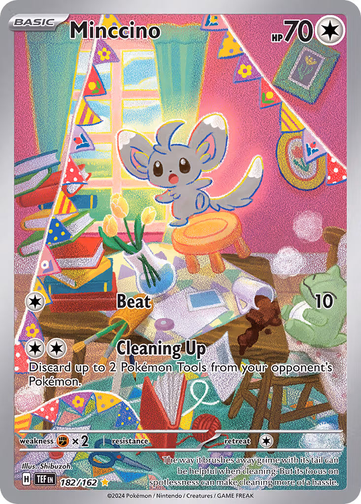Minccino 182/162 Pokemon card