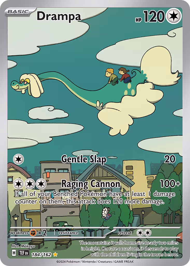 Drampa 184/162 Pokemon card