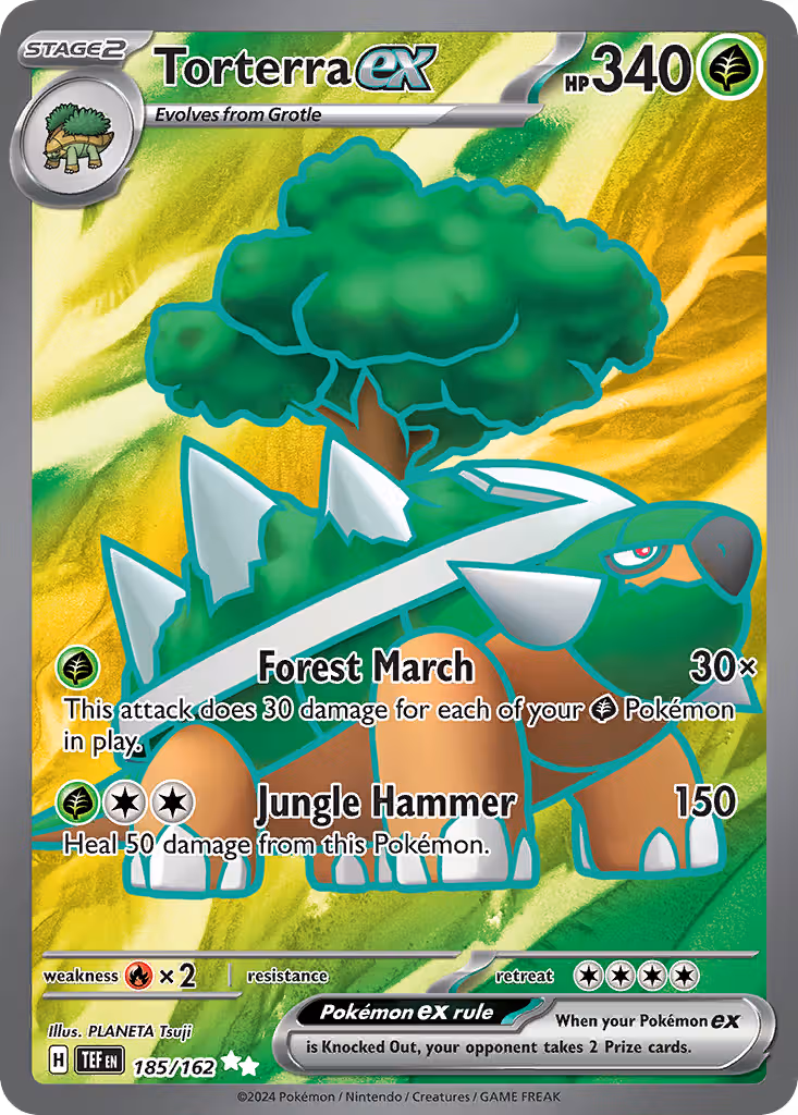 Torterra ex 185/162 Pokemon card