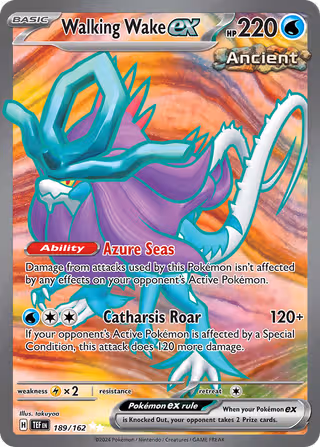 Walking Wake ex 189/162 Pokemon card